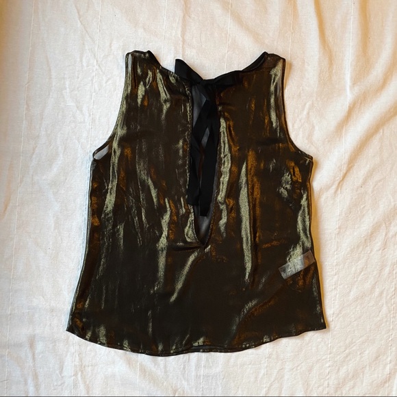 Sheer Gold Mango Top - Picture 5 of 10